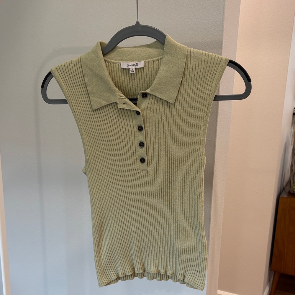 Madewell Knit Ribbed Sleeveless Top
